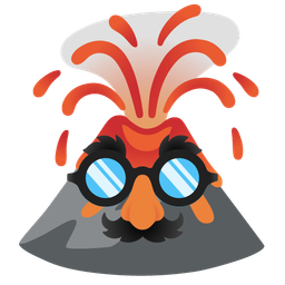Volcano and Disguised face