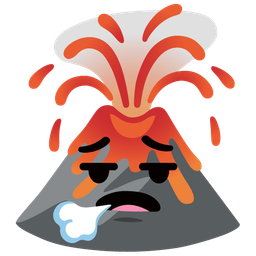 Volcano and Face exhaling