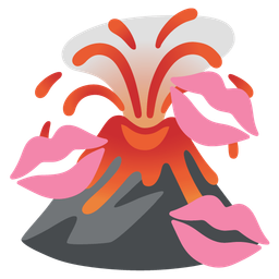 Volcano and Kiss mark