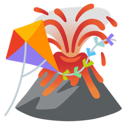 Volcano and Kite