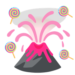 Volcano and Lollipop