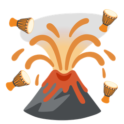 Volcano and Long drum