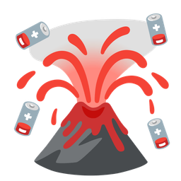 Volcano and Low battery
