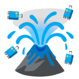 Volcano and Luggage