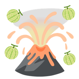 Volcano and Melon