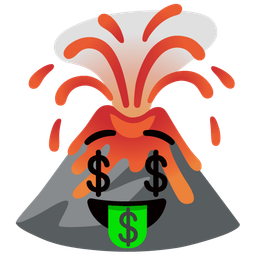 Volcano and Money-mouth face