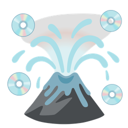 Volcano and Optical disk
