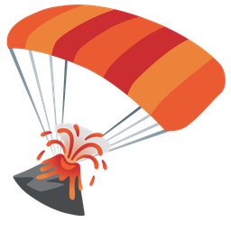 Volcano and Parachute