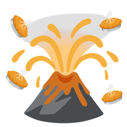 Volcano and Pie