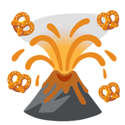 Volcano and Pretzel