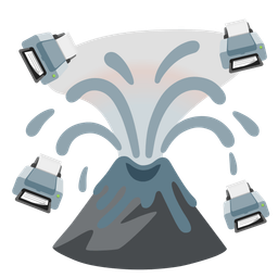 Volcano and Printer