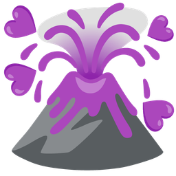 Volcano and Purple heart