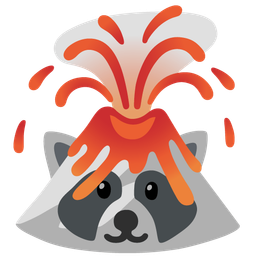 Volcano and Raccoon