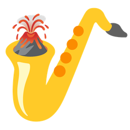 Volcano and Saxophone