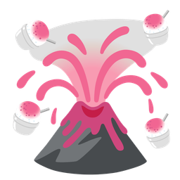 Volcano and Shaved ice