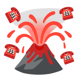Volcano and Telephone