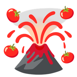 Volcano and Tomato