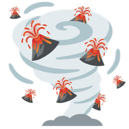 Volcano and Tornado