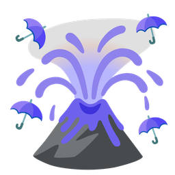 Volcano and Umbrella