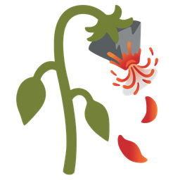 Volcano and Wilted flower