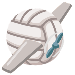 volleyball and airplane