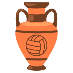 volleyball and amphora