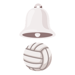 volleyball and bell