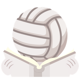 volleyball and books