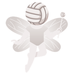volleyball and butterfly