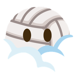 Volleyball and Face in clouds