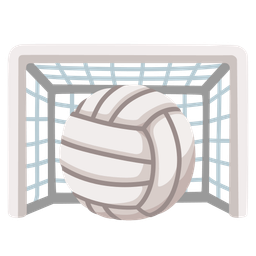 volleyball and goal net