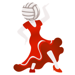 volleyball and high-heeled shoe