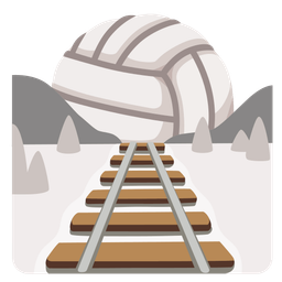 volleyball and locomotive
