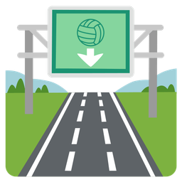 volleyball and motorway