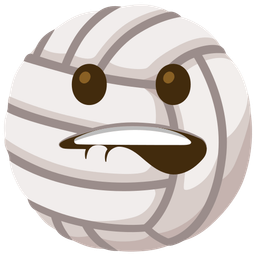volleyball and mouth