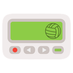 volleyball and pager