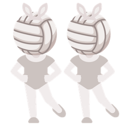 volleyball and rabbit face