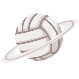 volleyball and ringed planet