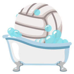 volleyball and soap