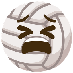 volleyball and tired face