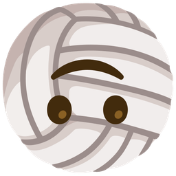 Volleyball and Upside-down face