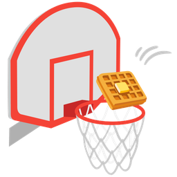 waffle and basketball