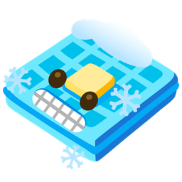 waffle and cold face