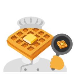 waffle and cooking