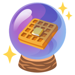 waffle and crystal ball