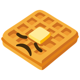 waffle and disappointed face