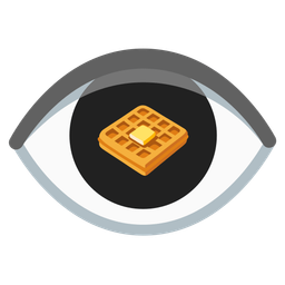 waffle and eye