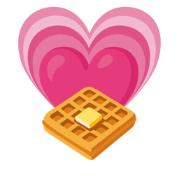 waffle and growing heart