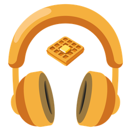 waffle and headphone