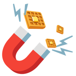 waffle and magnet